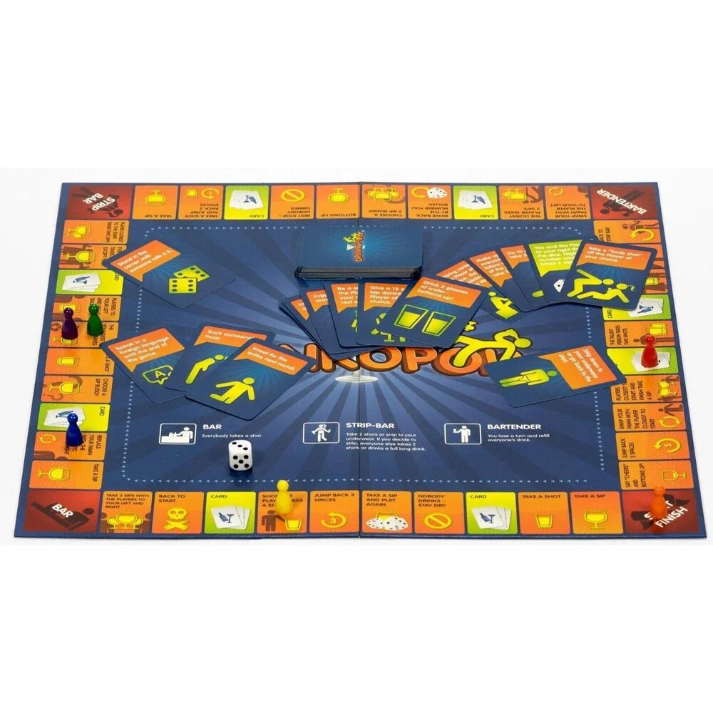 Drinkopoly Board Game Adult Drinking Party Game New Sealed Fun Time Drinkies
